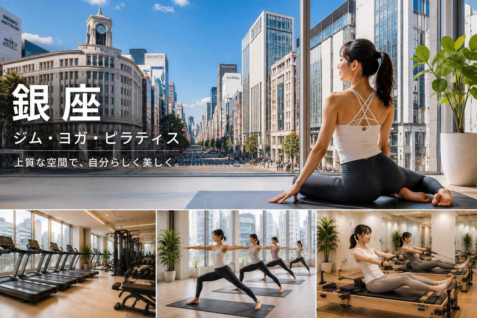 銀座のジム・ヨガ・ピラティス