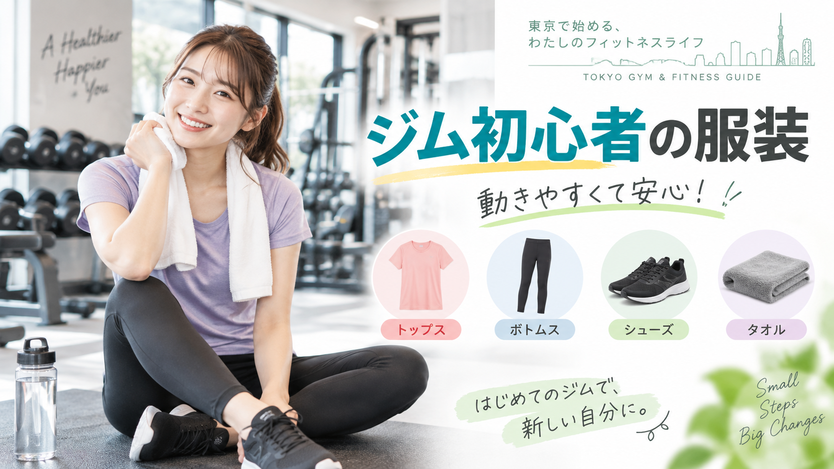 ジム初心者の服装ガイド｜動きやすいウェア・靴の選び方と避けたい服装